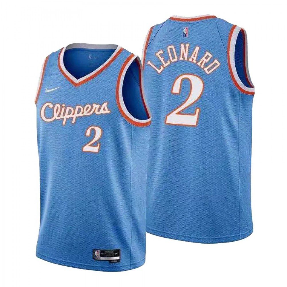 Men's Los Angeles Clippers Kawhi Leonard #2 Blue 2021 Diamond Swingman Jersey - City Edition-Pro Kit Vault | Brand New 26/27 Sports Jerseys